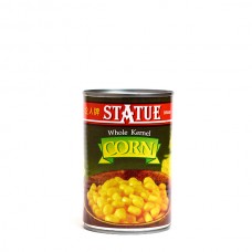 Canned whole kernel corn, Statue brand